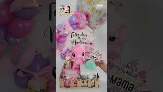 Подарочная корзина ко Дню матери 😍 Композиция из воздушных шаров для мамы