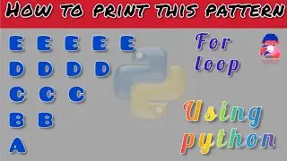how to print patterns in python using for loop @akprogrammingtutorials7491 @NewIdeasyt
