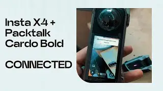 Mic Connected Pactalk Cardo Bold dengan Insta 360 X4