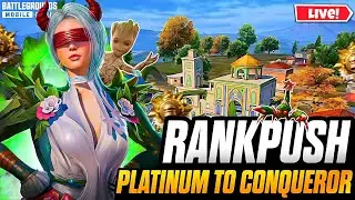 PLATINUM TO CONQUEROR RANK PUSH LIVE | 4 DAYS CONQUEROR CHALLENGE | BGMI LIVE |