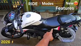 2026 Bajaj Pulsar NS125 ABS TOP🚦Model & Ride ModeS ABS White ColouR Full Review & Onroad price