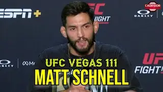 Matt Schnell Hoping For War With Morales, Pondered Move To 135 'Not in the cards' | UFC Vegas 111