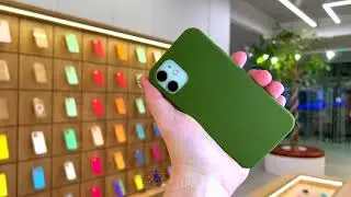 Силиконовый чехол Candy для iPhone 12 mini (Зелёный)