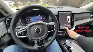 How to RESET THE TIRE PRESSURE MONITORING SYSTEM on the new VOLVO XC90 Facelift 2026 model