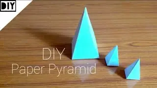 HOW TO MAKE A PAPER PYRAMID | 3D PYRAMID | PAPER PYRAMID | EASY!