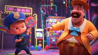 Aventura de rescate en la trampa de helado 🍦🚓 Kids Story | Brave Heroes | 3D Cartoon for Toddlers