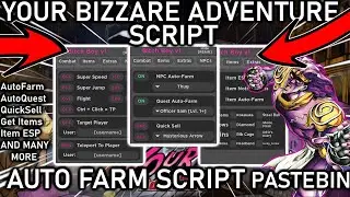 [HALLOWEEN] ROBLOX Your Bizarre Adventure YBA Hack Script GUI : Candy Dupe, Auto Farm! Pastebin 2022