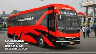MAHASAGAR TRAVELS VOLVO B8R 9400s AC SLEEPER COACH 