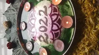 2022 New Year special Underwater Urli Rangoli#shorts #rangolidesigns #urlirangoli