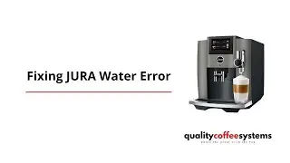 Устранение ошибки, связанной с резервуаром для воды, на устройстве JURA.