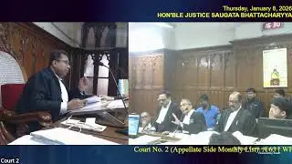 08 January 2026 | Court No. 2 | Live Streaming of the Court proceedings.