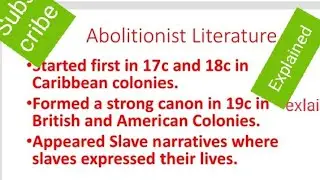 Abolitionist Literature