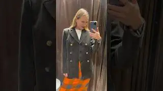 Вельветовый пиджак Zara в трендовом цвете лесная зелень #чтомодно #zara #zarastyle #чтонадеть #ootd