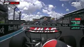 Kevin Magnussen Runs into Lewis Hamilton in Sprint | 2024 Miami Grand Prix