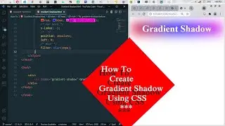 Gradient Shadow | How to create Gradient Shadow in HTML with CSS only