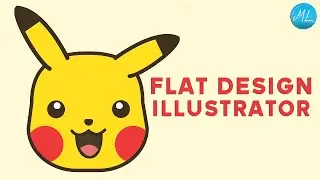 flat design illustrator | Pikachu #shorts