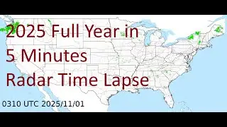 2025 Full Year US Weather Radar Time Lapse Animation