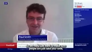 ATOL speaking to Sky Sports News on football scams