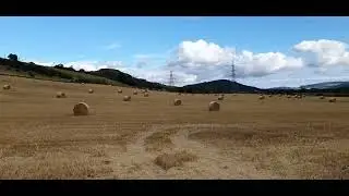 Scotland beautiful views of hay rolls. #inspiration #scotland #travel