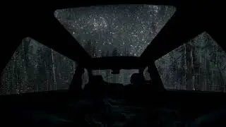 Fall Asleep Fast 🌙 Cozy Car Rain on the Window & Gentle Thunder White Noise for Deep Sleep