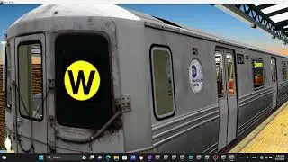 Openbve R46 2001 2019 Medfield W Train Arriving & Departing at Bay Parkway
