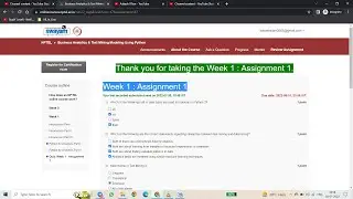 Week 1 | Assignment 1 | Business Analytics & Text Mining Modeling Using Python| NPTEL Solution | IIT