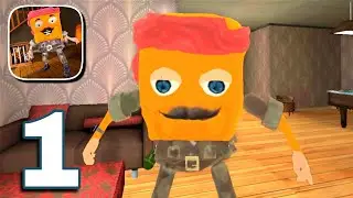 Scary Sponge Neighbor & Spy Mouse 3D Gameplay Walkthrough Part 1 || Level 1 to 5 ||