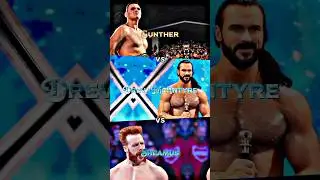 Gunther🥵 vs Drew McIntyre😈 vs Sheamus🥶 #shorts