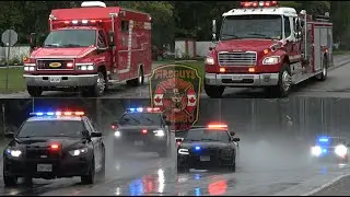 St. Clair Township Fire, ON - Rescue 15, Pumper 11 & OPP X4 Responding.