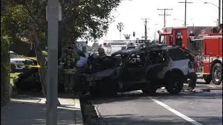 One dies in major fiery crash in Oxnard