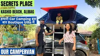 हमारी CAMPER VAN in SECRET PLACE, KASHID BEACH | Boutique Villa, Alibag #campervan ​⁠@tatamotors