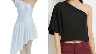 Making one shoulder top DIY| Designer one shoulder top easy cutting and stitching