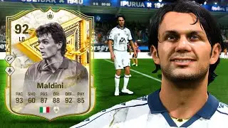 He's so FAST!! 😱 92 Immortals Icon Objective Maldini! FC 25 Player Review