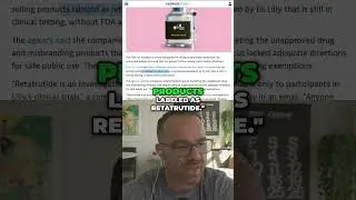 Retatrutide Scandal: FDA Cracks Down on Weight Loss Drugs! #shorts