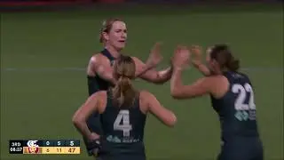 Breann Moody's goal - AFLW 2024 Round 6 - Carlton vs Brisbane Lions