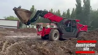 Shanneng China telehandler TH1840 working video