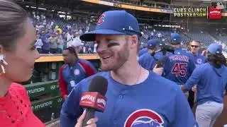 Ian Happ Speaks on the Cubs Clinching Playoff Spot
