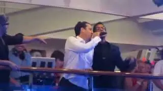 Retro Night NKOTB cruise 2013 Donnie, Jon and Danny sing 