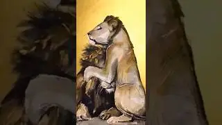 How to Draw Two Lions &ndash; Fast, Simple and Beautiful #watercolor #howtodraw #drawinglions