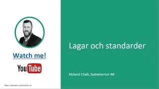 Lagar och Standarder