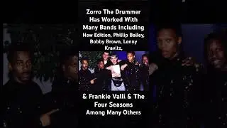 Frankie Valli Zorro the Drummer #music #phillipbaily #bobbybrown #newedition #bands #drummer #shorts