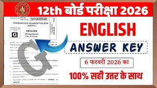 English Answer key 2026 12th Set A, Set B, Set C, Set D, Set E, Set f, Set G, Set H, SET J