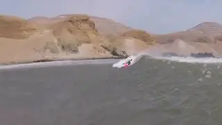 SURF KAYAKING PERFECT LEFT HANDERS @ CHICAMA ,PERU