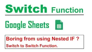 SWITCH Function in Google Sheets in Hindi