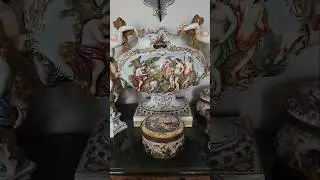 Antique Capodimonte porcelain #collection #European #art #figurine #box #антиквариат #каподимонте
