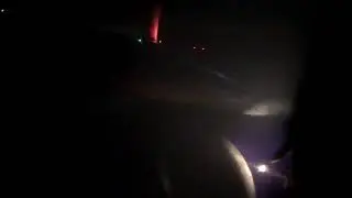 Powerful nighttime takeoff from Moscow Domodedovo airport onboard B737-800 Smartavia