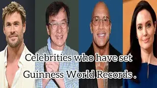 Celebrities with strange Guinness records .