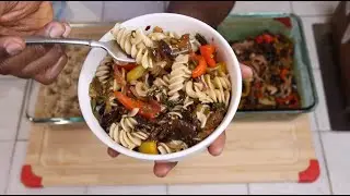 Паста с грибами WoodEar | Веганская карибская кухня