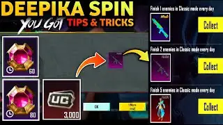 😍BGMI DEEPIKA CREATE OPENING | GET FREE UPGRADE DEEPIKA BIZON, SET & 31000 POPULARITY POINTS🔥