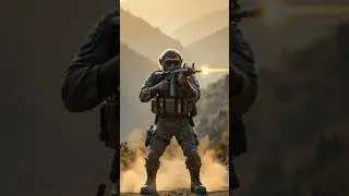 🐒🇮🇳 Soldier Monkey vs Terrorists 🚨🔥 Epic Mountain Rescue 🏍️🎯 #indianarmy #monkey #savegirls #shorts